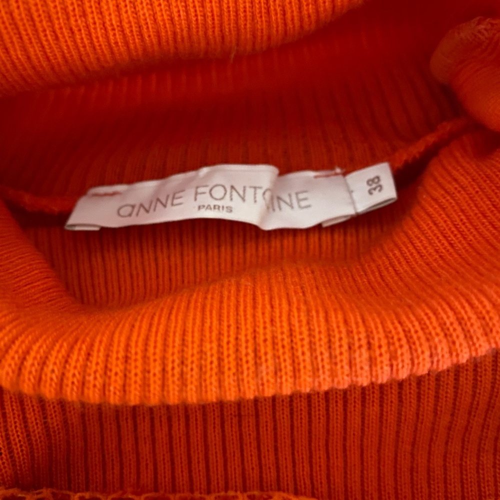 Anne Fontaine Lace Knit Turtleneck